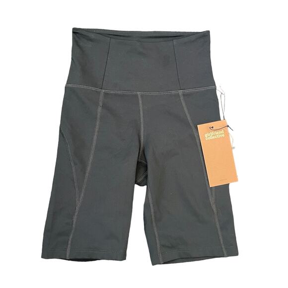 Girlfriend Collective Black High-Rise Pocket Bike Short Size XXS nwt - Picture 2 of 5